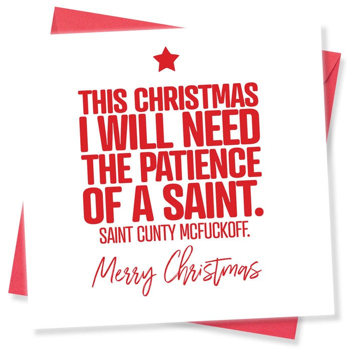 This Christmas I Will Have The Patience Of A Saint