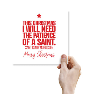 This Christmas I Will Have The Patience Of A Saint