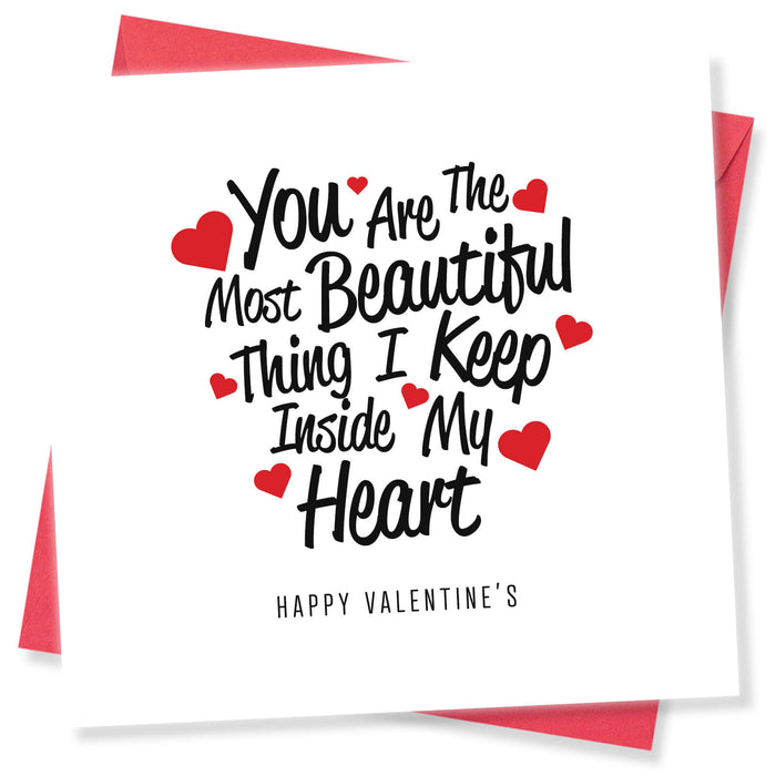 Most Beautiful Thing Valentine's Card - Loving Message