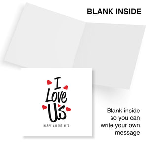 I Love Us Valentine's Day Card - Perfect for Couples