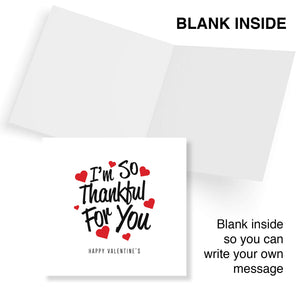 Thankful for You Valentine's Day Card - Heartfelt Love