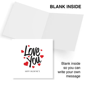 Love You Valentine's Card - Classic Romantic Gift