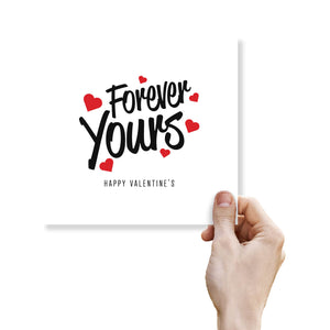 Forever Yours Valentine's Day Card - Timeless Romantic Design