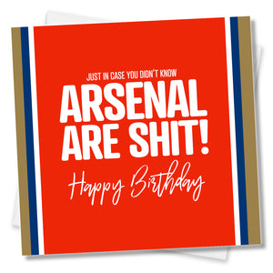 Football Birthday Card Arsenal