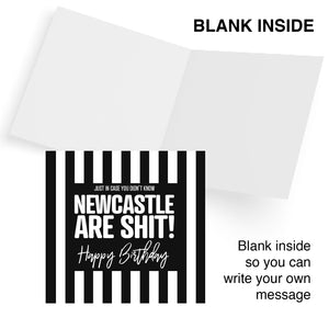 Just in case you didn't know Newcastle United are shit