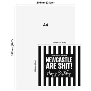 Just in case you didn't know Newcastle United are shit