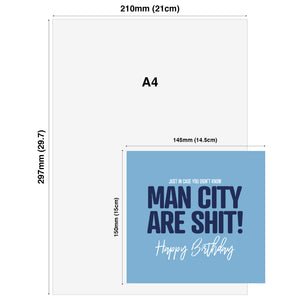 Just in case you didn't know Man City are shit