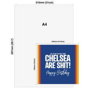 Just in case you didn't know Chelsea are shit