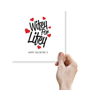 Wifey for Lifey Valentine's Day Card - Fun and Romantic Gift