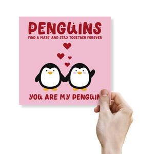 Penguins Find a Mate and Stay Together forever. You Are My Penguin