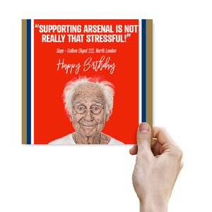 Supporting Arsenal Is Not Really That Stressful! - Says